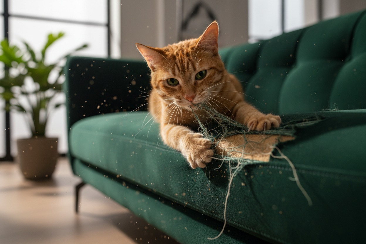 Why Do Cats Scratch Furniture? How to Train Them on Scratchers